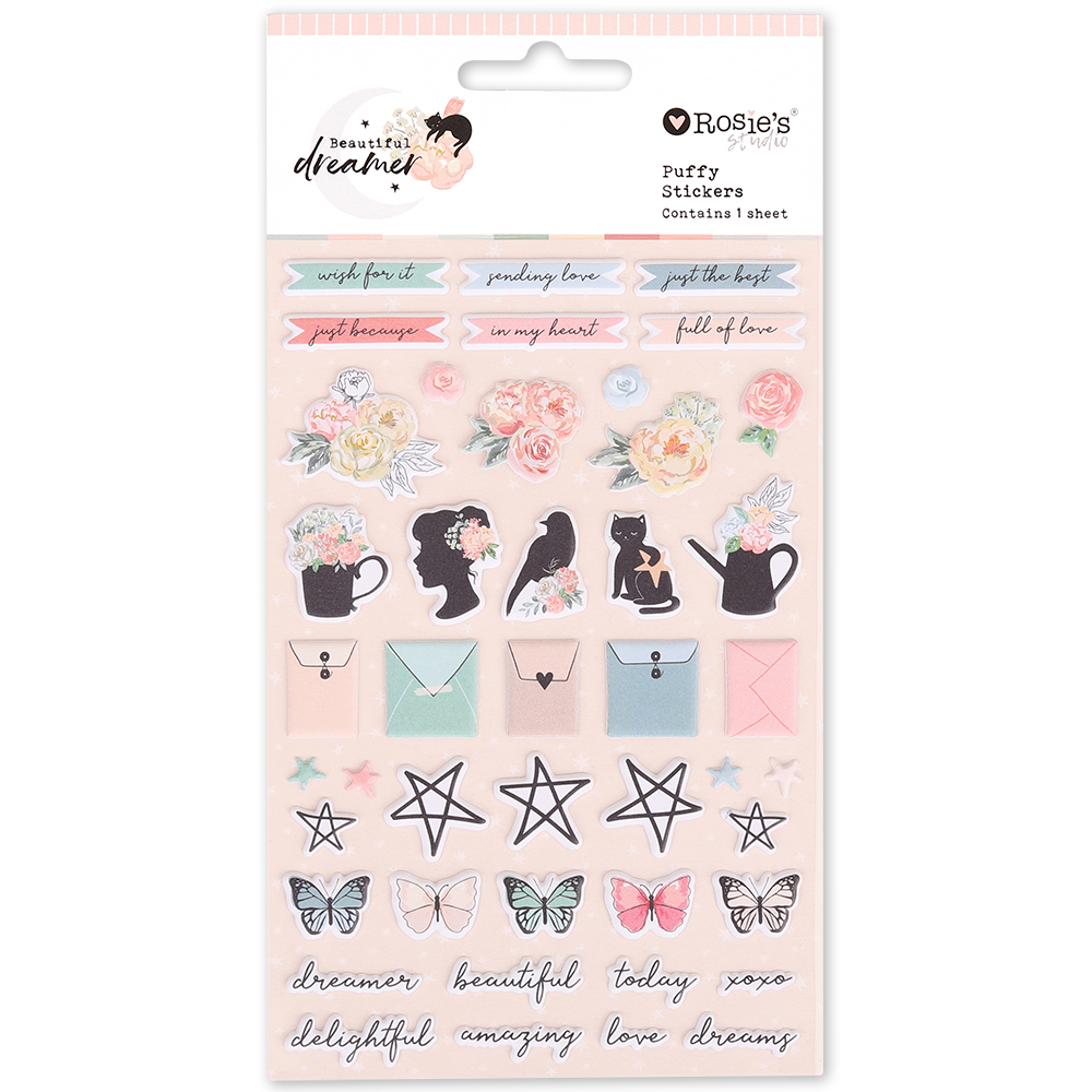 By Starlight Puffy Star Stickers - Rosie's Studio
