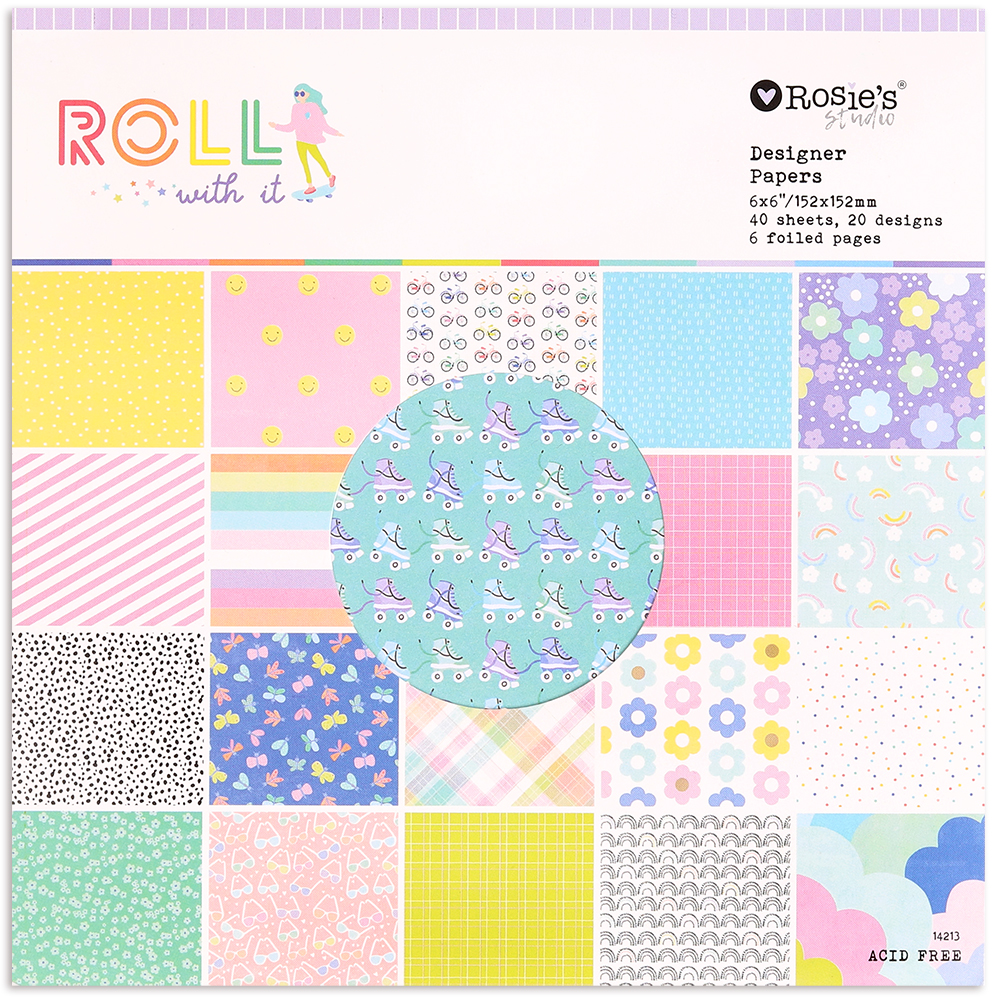 Roll With It Puffy Rainbow Stickers - Rosie's Studio