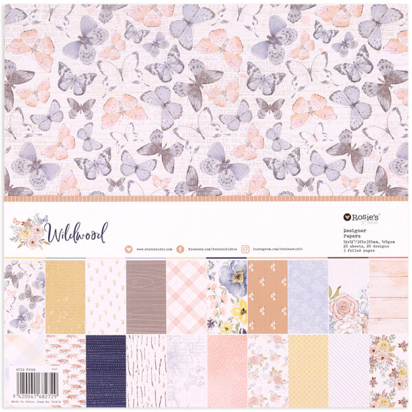 Wildwood 12x12" Designer Paper Pack 20 sheet