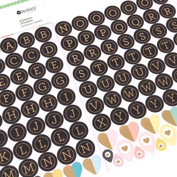 Hello It's Me Cardstock Alphabet Stickers 2 sheets - Image 2