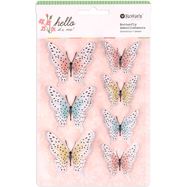 Hello It's Me Butterfly Embellishments